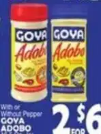 Bravo Supermarkets Goya adobo offer