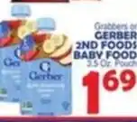 Bravo Supermarkets Grabbers or Gerber 2nd Foods Baby Food offer