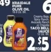 Bravo Supermarkets Taco Bell sauce offer