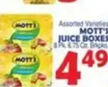 Bravo Supermarkets Mott's juice boxes offer