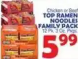 Bravo Supermarkets Chicken or Beef Top Ramen Noodles offer