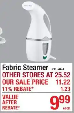 Menards Fabric Steamer offer