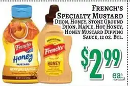 Trade Fair Supermarket French's specialty mustard offer