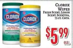 Trade Fair Supermarket Clorox wipes offer
