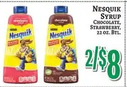 Trade Fair Supermarket Nesquik syrup offer