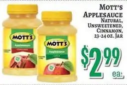 Trade Fair Supermarket Mott's applesauce offer