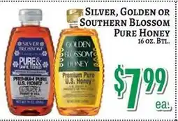 Trade Fair Supermarket Silver, Golden or Southern Blossom pure honey offer