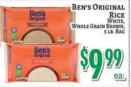 Trade Fair Supermarket Ben's Original Rice White, Whole Grain Brown offer