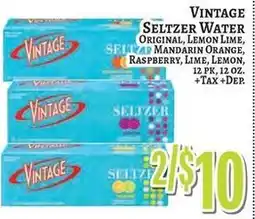 Trade Fair Supermarket Vintage seltzer water offer