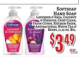 Trade Fair Supermarket Softsoap hand soap offer