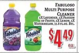 Trade Fair Supermarket Fabuloso multi purpose cleaner offer