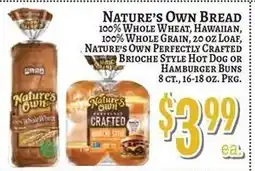 Trade Fair Supermarket Nature's Own Bread offer