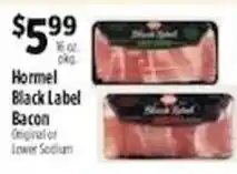 Pioneer Supermarkets Hormel black label bacon offer