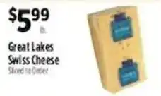 Pioneer Supermarkets Great Lakes Swiss Cheese offer