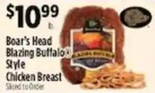 Pioneer Supermarkets Boar's Head Blazing Buffalo Style Chicken Breast offer
