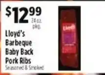 Pioneer Supermarkets Lloyd's Barbecue Baby Back Pork Ribs offer