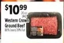 Pioneer Supermarkets Western Crown Ground Beef offer