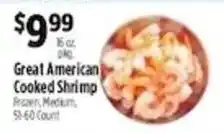 Pioneer Supermarkets Great American Cooked Shrimp offer