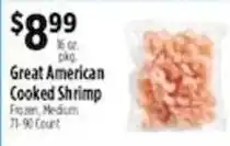 Pioneer Supermarkets Great American Cooked Shrimp offer
