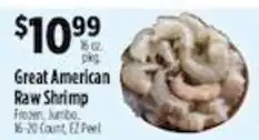 Pioneer Supermarkets Great American Raw Shrimp offer