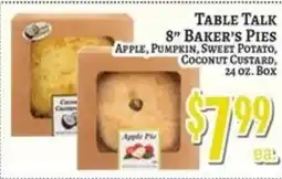 Trade Fair Supermarket Table Talk Baker's Pies offer