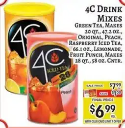 Trade Fair Supermarket 4C drink mixes offer