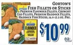 Trade Fair Supermarket Gorton's fish fillets or sticks offer