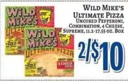 Trade Fair Supermarket Wild Mike's ultimate pizza offer