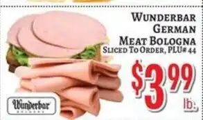 Trade Fair Supermarket Wunderbar german meat bologna offer