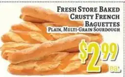 Trade Fair Supermarket Fresh Store Baked Crusty French Baguettes offer