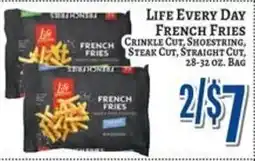 Trade Fair Supermarket Life every day french fries offer