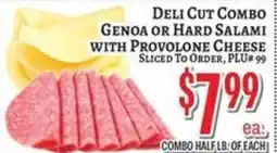 Trade Fair Supermarket Deli Cut Combo Genoa or Hard Salami with Provolone Cheese offer