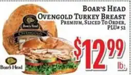 Trade Fair Supermarket Boar's Head Ovengold Turkey Breast offer