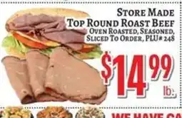 Trade Fair Supermarket Store Made Top Round Roast Beef offer