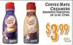 Trade Fair Supermarket Coffee mate creamers offer
