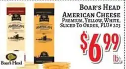 Trade Fair Supermarket Boar's Head American Cheese offer