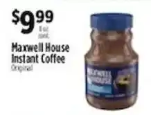 Pioneer Supermarkets Maxwell House instant coffee original offer
