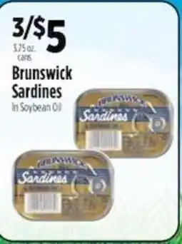 Pioneer Supermarkets Brunswick Sardines offer