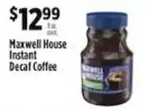 Pioneer Supermarkets Maxwell House Instant Decaf Coffee offer