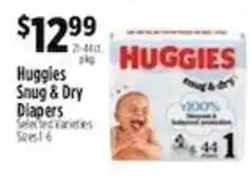 Pioneer Supermarkets Huggies Snug & Dry Diapers offer