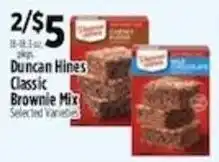 Pioneer Supermarkets Duncan Hines classic brownie mix offer