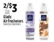 Pioneer Supermarkets Glade air fresheners offer