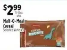 Pioneer Supermarkets Malt-O-Meal Cereal offer