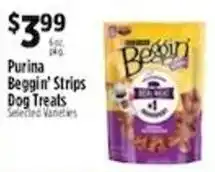 Pioneer Supermarkets Purina Beggin' Strips Dog Treats offer