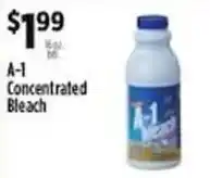 Pioneer Supermarkets A-1 concentrated bleach offer