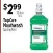 Pioneer Supermarkets TopCare Mouthwash offer