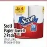 Pioneer Supermarkets Scott paper towels offer