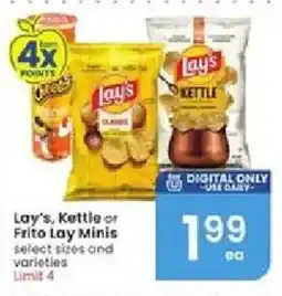 Albertsons Lay's Kettle or Frito Lay Minis offer