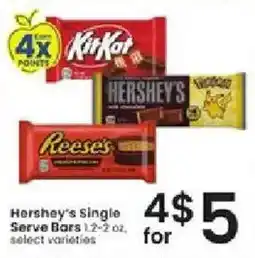 Albertsons Hershey's Single Serve Bars offer