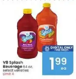 Albertsons V8 Splash Beverage offer